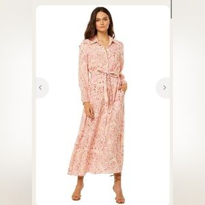 Misa Los Angeles Bettina Belted Maxi T-Shirt Dress